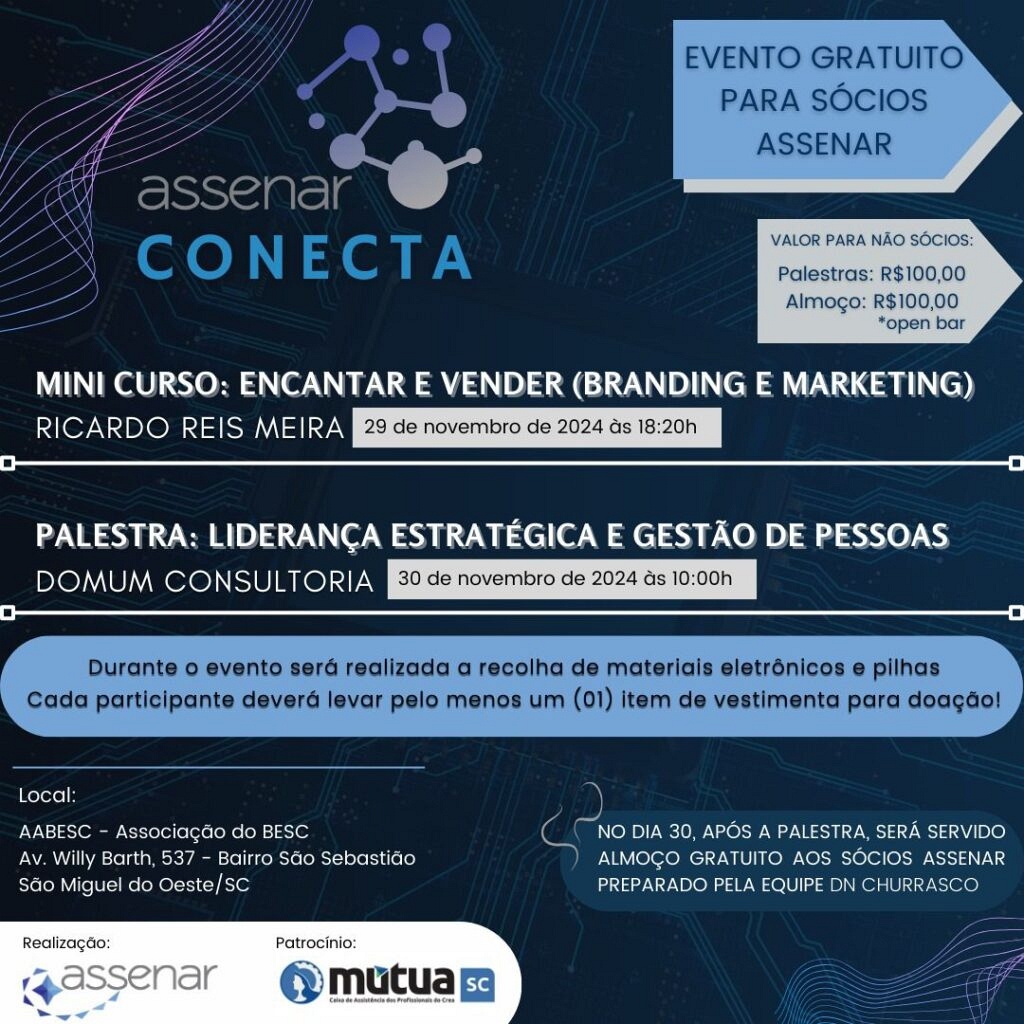 Assenar Conecta - Um encontro especial para fechar o ano com chave de ouro