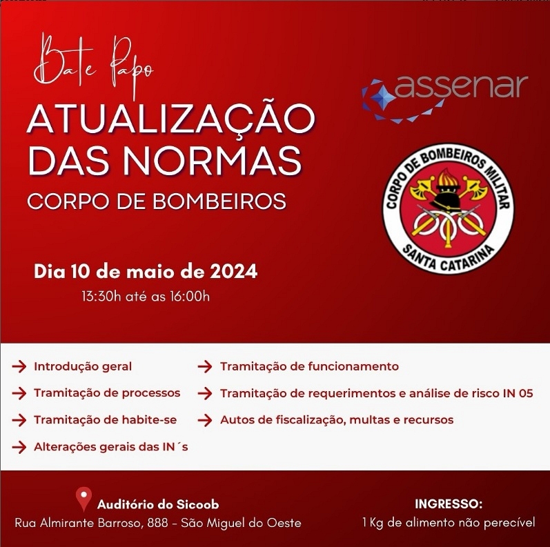 Bate-papo Atualização Normas Bombeiros
