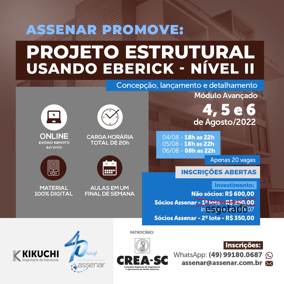 Edital de Patrocínio do CREA: mais um evento em parceria com a Assenar