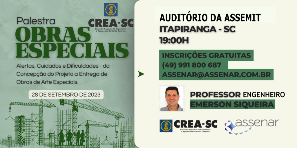 Palestra Obras Especiais - Garanta sua vaga